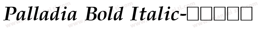 Palladia Bold Italic字体转换